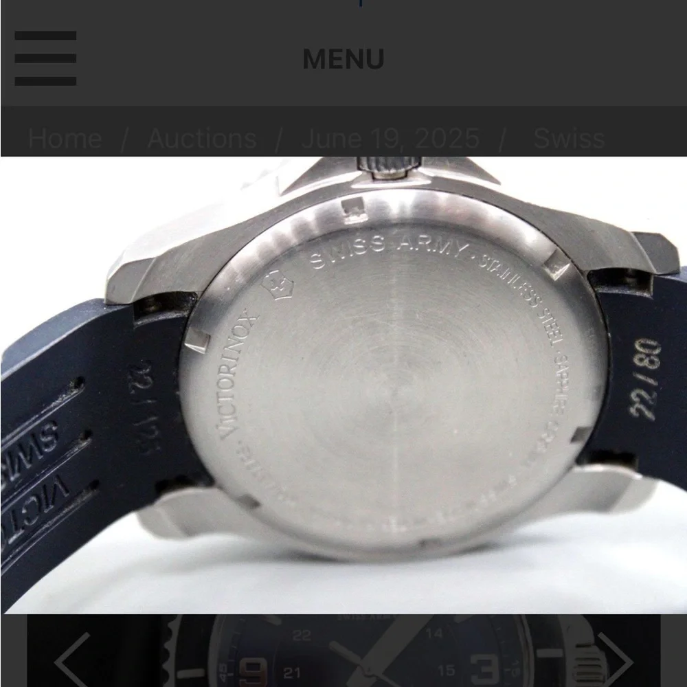 Swiss Made Victorinox Watch with a Six Slot Watch Storage Box